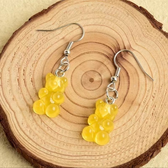 3D Gummy Bear Dangle Earrings NEW - Picture 5 of 5